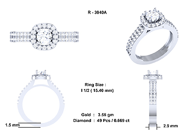 Cushion Shaped Halo Diamond Engagement Ring Platinum