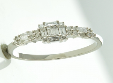Baugette Diamond Engagement Ring