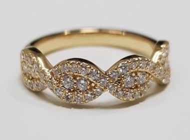 Diamond Eternity Ring in 18KT Yellow Gold