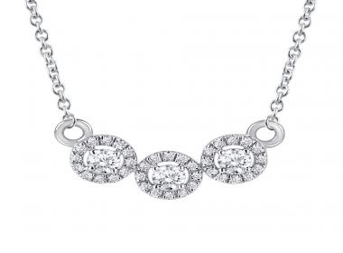 Halo Diamond Necklace